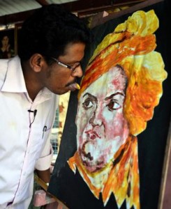 Ani K tongue painting